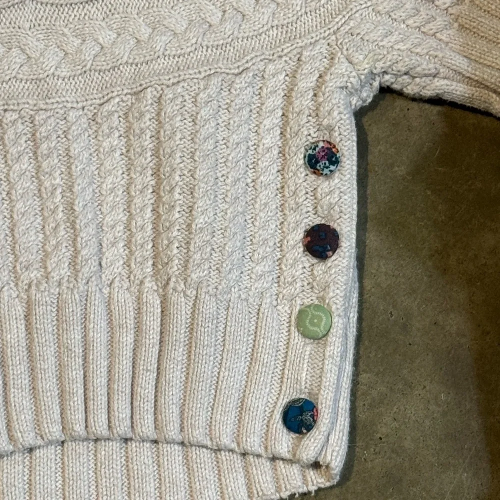 Matilda Jane Reese Crop Cable Sweater Size 6M